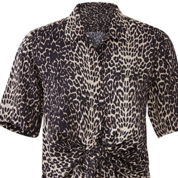 Button up, tie front All Saints Blouse - Picture 3 of 6